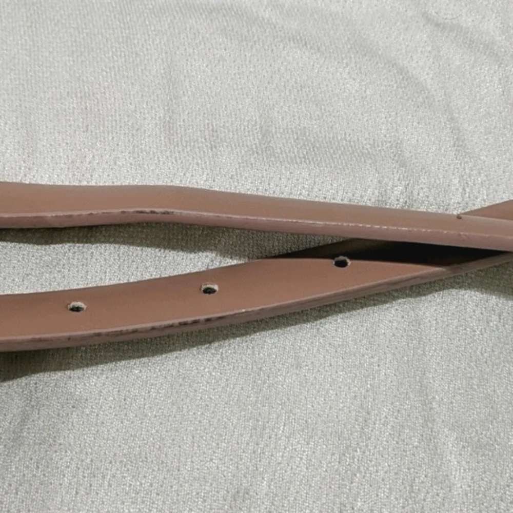 NWOT Pale Pink Skinny Belt